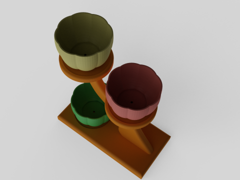 Decorative Succulent Planter Stand 3D Print Model
