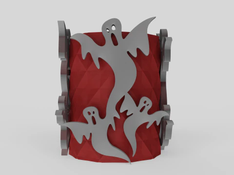 Halloween Ghost Themed Box 3D Print Model