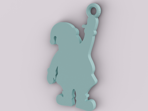 Christmas Themed Keychains Modèles 3D en vedette