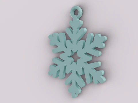 Schl&uuml;sselanh&auml;nger mit Weihnachtsmotiv 3D Druckmodell