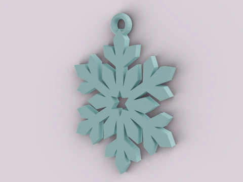 Schl&uuml;sselanh&auml;nger mit Weihnachtsmotiv 3D Druckmodell