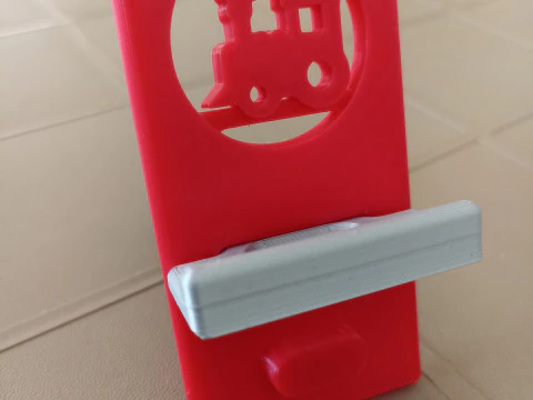 PERSONALIZED PORTABLE PHONE STAND 3D Print Model