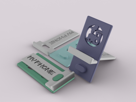 PERSONALIZED PORTABLE PHONE STAND 3Dプリントモデル