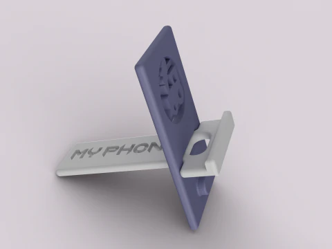PERSONALIZED PORTABLE PHONE STAND 3D Print Model