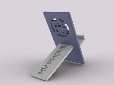 PERSONALIZED PORTABLE PHONE STAND 3D Print Model