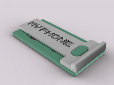 PERSONALIZED PORTABLE PHONE STAND 3D Print Model