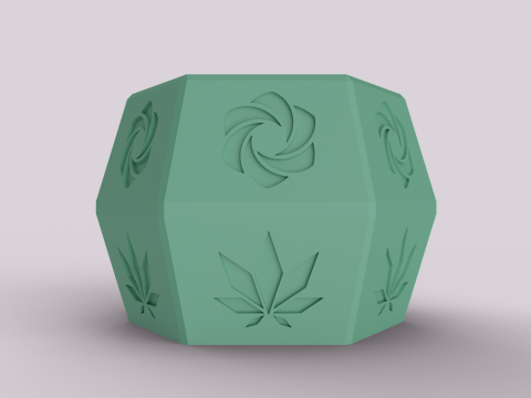 Decorative Patterned Succulent Pot 3D 打印模型
