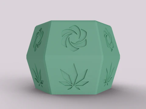 Decorative Patterned Succulent Pot 3D Print Model