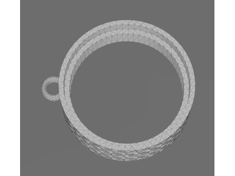 Mercedes Wheel Keychain Modèles 3D en vedette