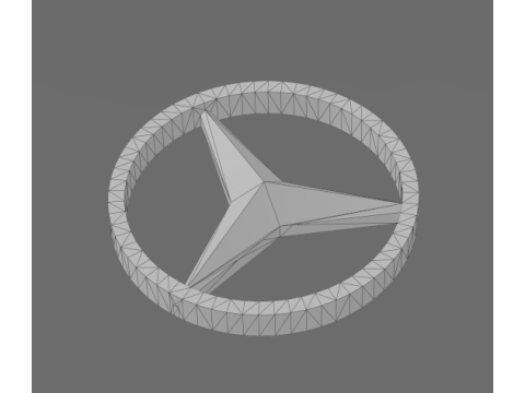 Mercedes Wheel Keychain Modèles 3D en vedette