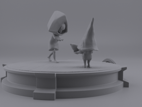 SIX DIORAMA LITTLE NIGHTMARES 3D 모델