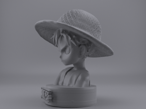 LITTLE LUFFY BUST 3D Model