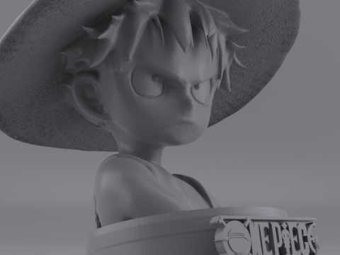 LITTLE LUFFY BUST 3D Model