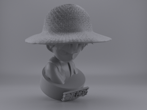 LITTLE LUFFY BUST 3D Model