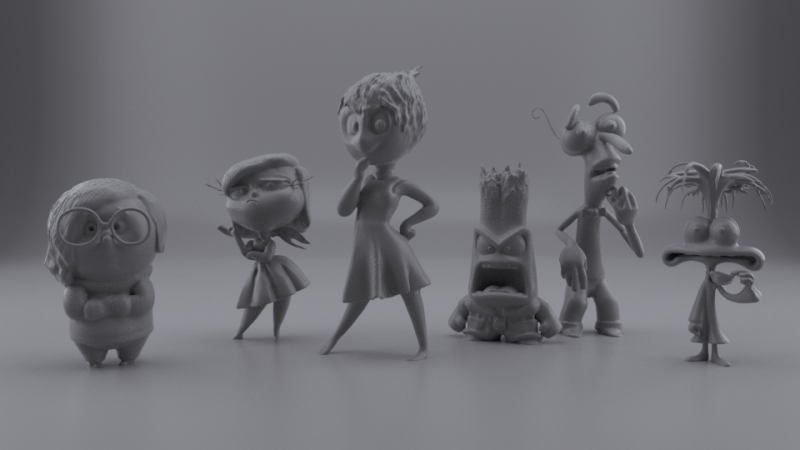 SET CHARACTERS OF INSIDE OUT 2 Model 3D .c4d .max .obj .3ds .fbx .stl .blend 