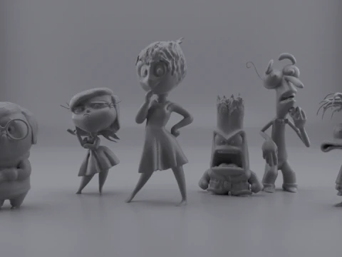 インサイドアウト2のキャラクター設定 3Dモデル