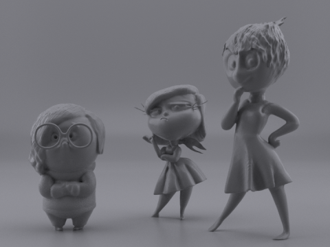 SET CHARACTERS OF INSIDE OUT 2 Model 3D