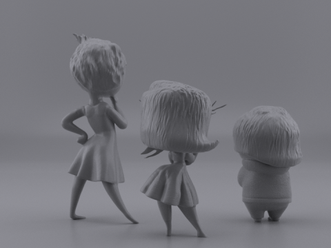 SET CHARACTERS OF INSIDE OUT 2 Model 3D