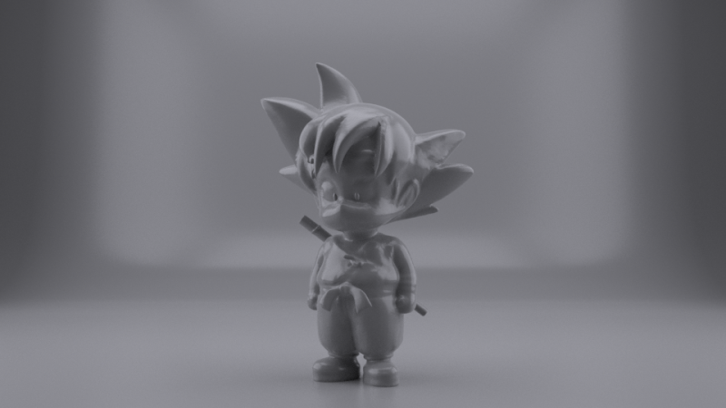 LITTLE GOKU FIGURE 3D Model .c4d .max .obj .3ds .fbx .stl .blend 