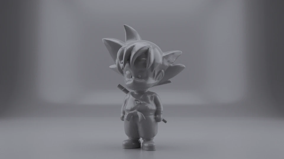 LITTLE GOKU FIGURE 3D Model .c4d .max .obj .3ds .fbx .stl .blend 