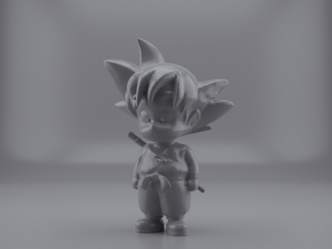 LITTLE GOKU FIGURE Model 3D