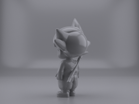 LITTLE GOKU FIGURE 3D Model