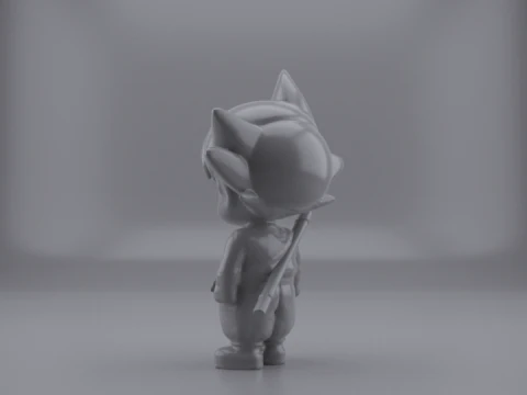 LITTLE GOKU FIGURE 3D Model