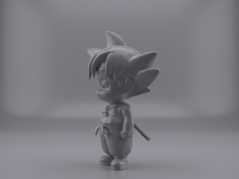 LITTLE GOKU FIGURE 3D Model