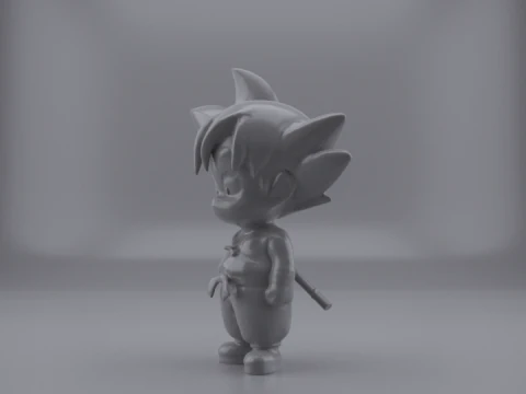 LITTLE GOKU FIGURE 3D Model