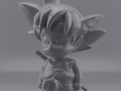 LITTLE GOKU FIGURE 3D Model
