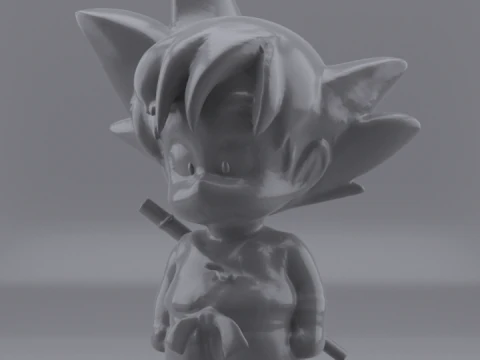 LITTLE GOKU FIGURE 3D Model