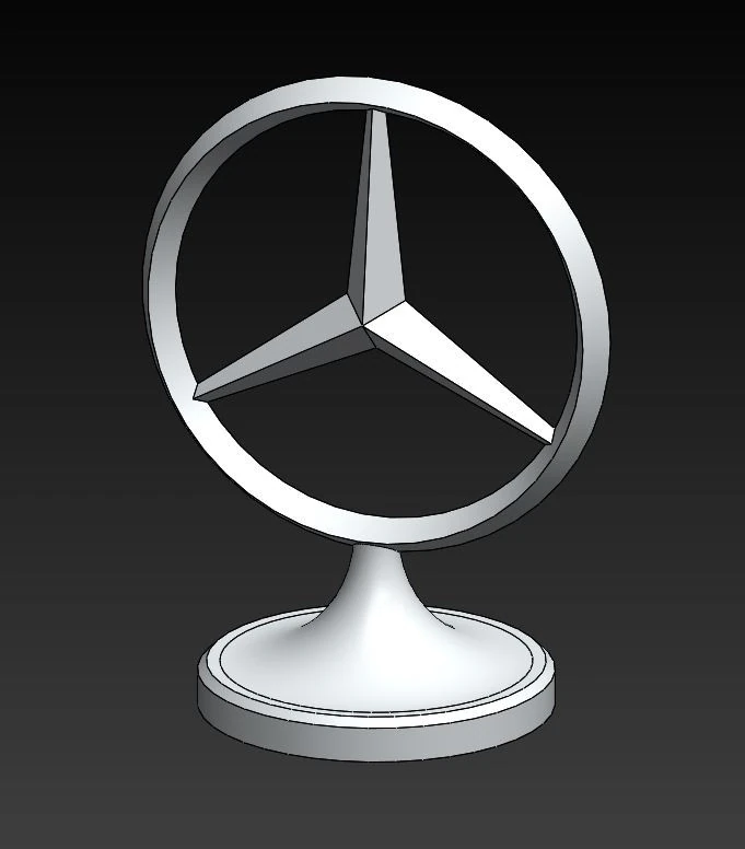 Mercedes-Benz award bust logo statue 3D Print Model .c4d .max .obj .3ds .fbx .stl .blend