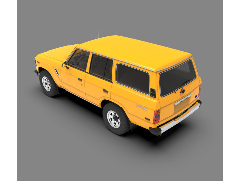 Toyota Land Cruiser FJ60 1980 3D Model