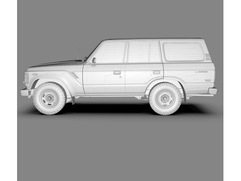 Toyota Land Cruiser FJ60 1980 3D Model