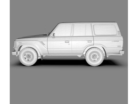 Toyota Land Cruiser FJ60 1980 Modello 3D