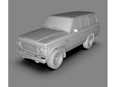 Toyota Land Cruiser FJ60 1980 3D Model