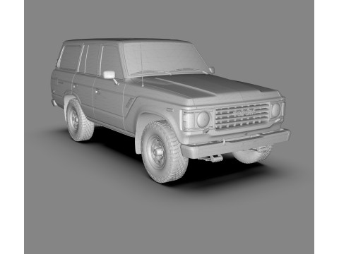 Toyota Land Cruiser FJ60 1980 3D Model