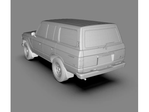 Toyota Land Cruiser FJ60 1980 Modello 3D