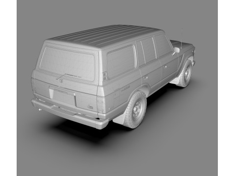 Toyota Land Cruiser FJ60 1980 3D Model