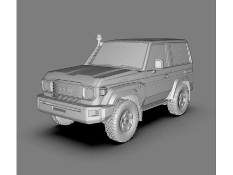 Toyota Land Cruiser J71 2024 Modelo 3D