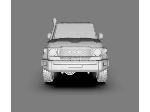 Toyota Land Cruiser J71 2024 Modelo 3D