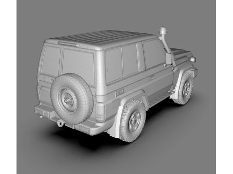 Toyota Land Cruiser J71 2024 Modelo 3D