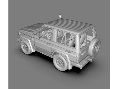 Toyota Land Cruiser J71 2024 Modelo 3D