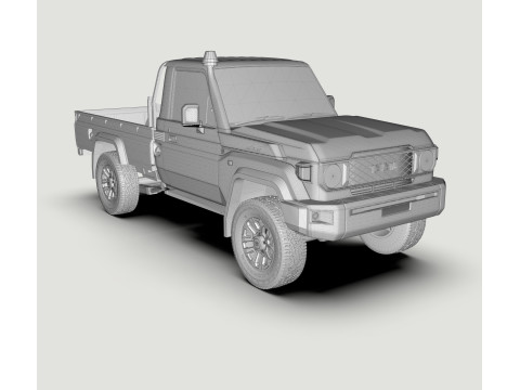 Toyota Land Cruiser J79 single cab 2024 Modello 3D