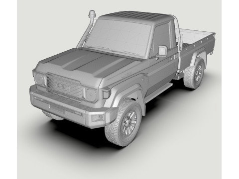 Toyota Land Cruiser J79 single cab 2024 Modello 3D
