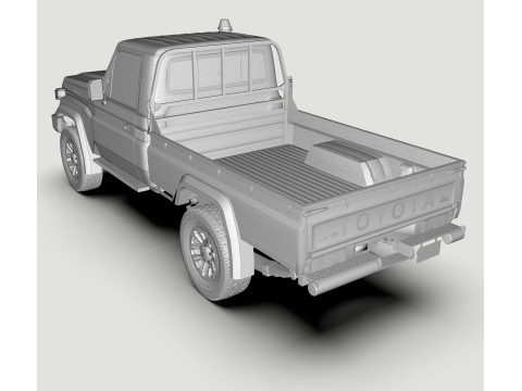 Toyota Land Cruiser J79 single cab 2024 Modello 3D