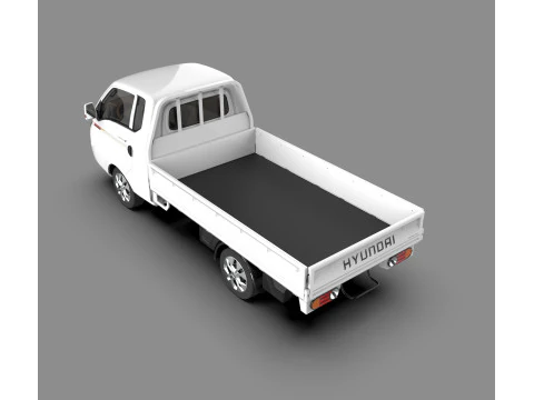 Hyundai Porter II Cargo Truck 3D Model