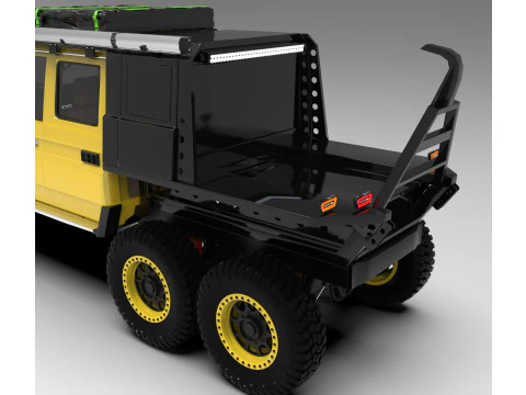 Toyota Land Cruiser J79 с двойной кабиной, 6x6, издание 3D Модель