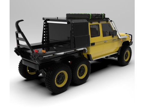 Toyota Land Cruiser J79 Double Cab 6x6 Edition Model 3D