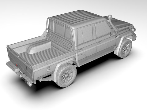 Toyota Land Cruiser J79 Double Cab 2024 Modèle 3D